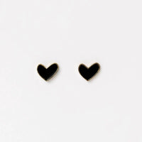 HOME LEE_HEART STUD EARRINGS _ _ Ebony Boutique NZ