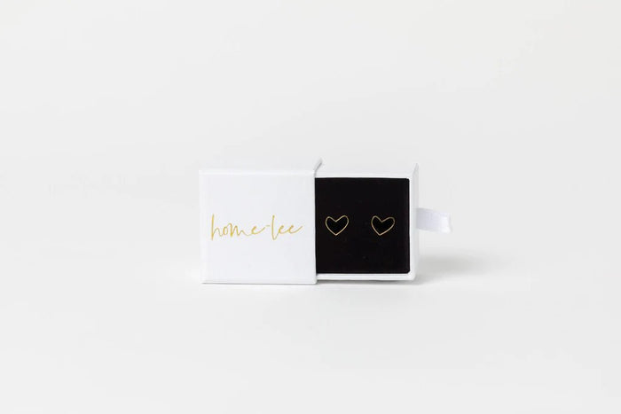 HOME LEE_HEART STUD EARRINGS _ _ Ebony Boutique NZ