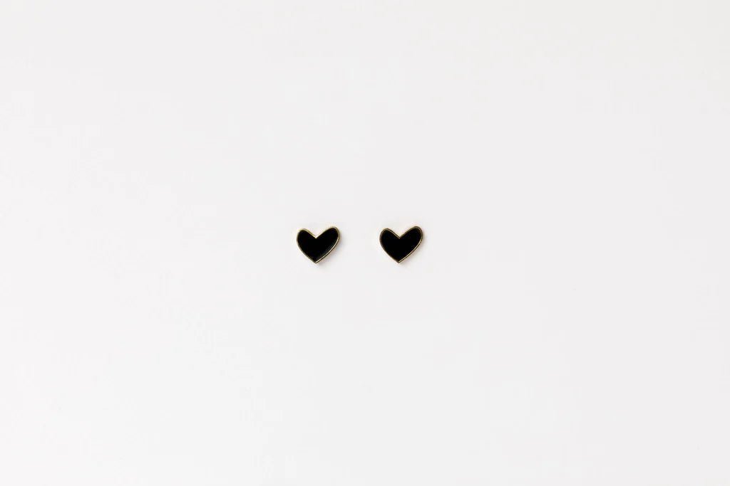 HOME LEE_HEART STUD EARRINGS _ _ Ebony Boutique NZ