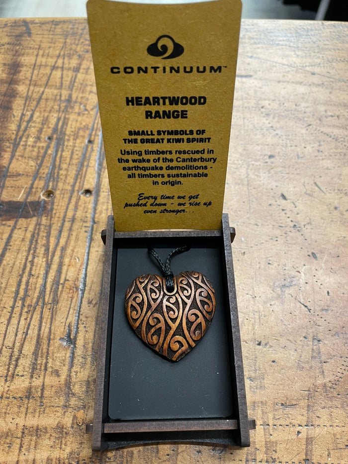 HEARTWOOD_AROHA PENDANT WOOD _ AROHA PENDANT WOOD _ Ebony Boutique NZ