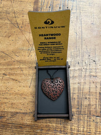 HEARTWOOD_AROHA PENDANT WOOD _ AROHA PENDANT WOOD _ Ebony Boutique NZ