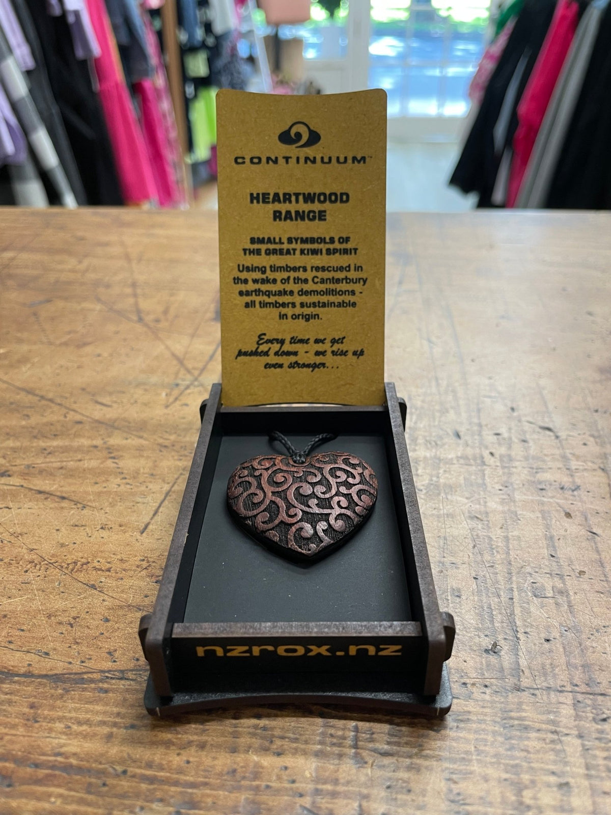 HEARTWOOD_AROHA PENDANT WOOD _ AROHA PENDANT WOOD _ Ebony Boutique NZ