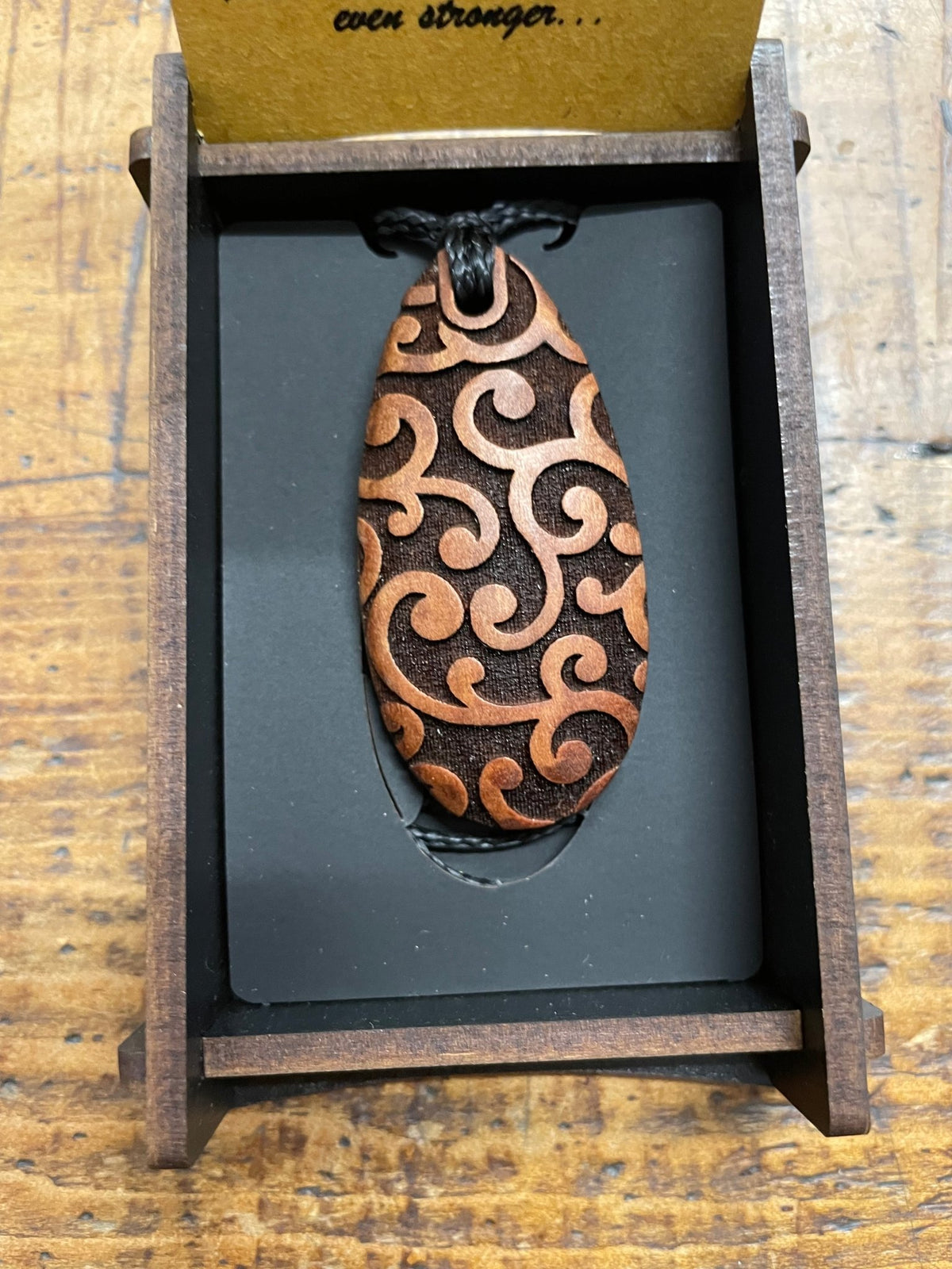 HEARTWOOD_KOPATA DEW DROP PENDANT WOOD _ KOPATA DEW DROP PENDANT WOOD _ Ebony Boutique NZ