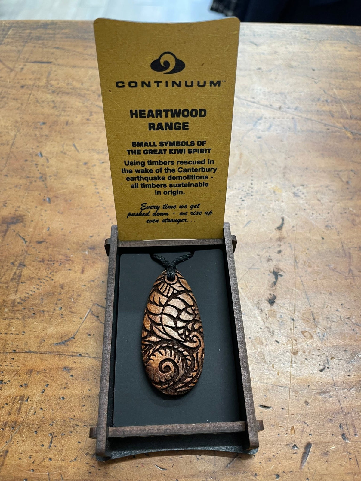 HEARTWOOD_KOPATA DEW DROP PENDANT WOOD _ KOPATA DEW DROP PENDANT WOOD _ Ebony Boutique NZ