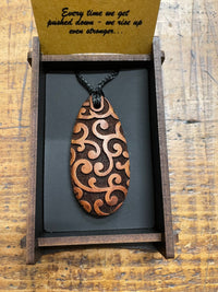 HEARTWOOD_KOPATA DEW DROP PENDANT WOOD _ KOPATA DEW DROP PENDANT WOOD _ Ebony Boutique NZ