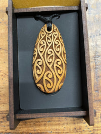 HEARTWOOD_KOPATA DEW DROP PENDANT WOOD _ KOPATA DEW DROP PENDANT WOOD _ Ebony Boutique NZ
