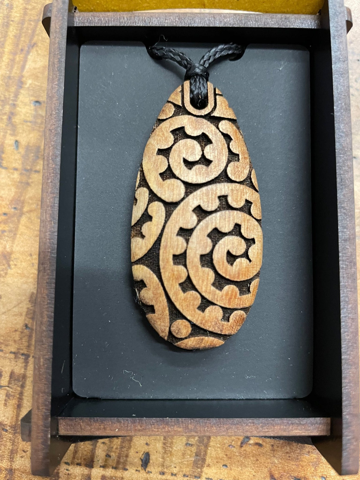 HEARTWOOD_KOPATA DEW DROP PENDANT WOOD _ KOPATA DEW DROP PENDANT WOOD _ Ebony Boutique NZ