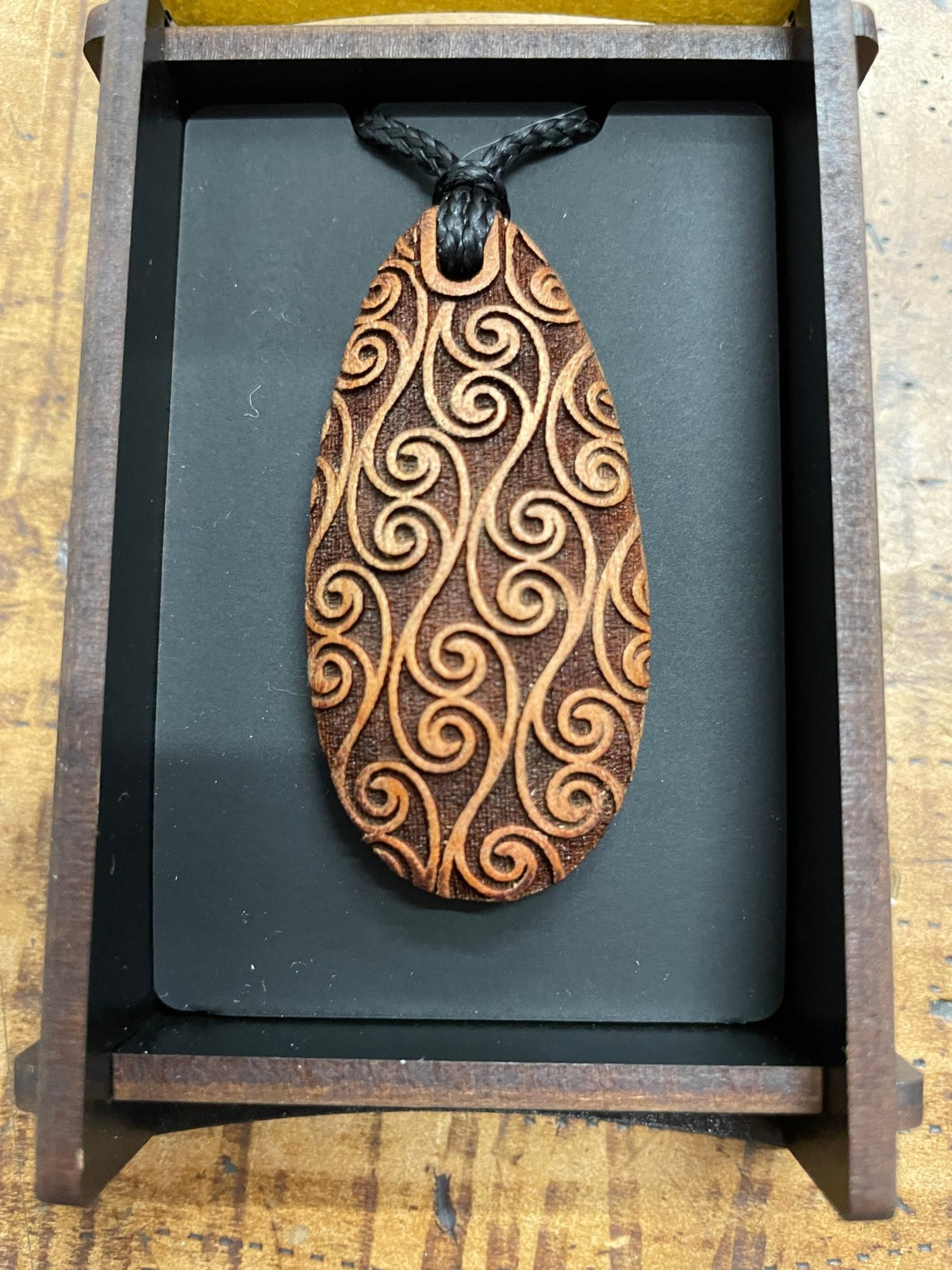 HEARTWOOD_KOPATA DEW DROP PENDANT WOOD _ KOPATA DEW DROP PENDANT WOOD _ Ebony Boutique NZ