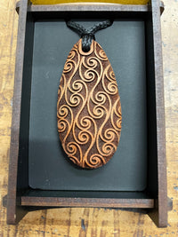 HEARTWOOD_KOPATA DEW DROP PENDANT WOOD _ KOPATA DEW DROP PENDANT WOOD _ Ebony Boutique NZ