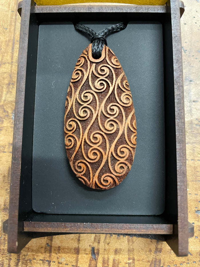 HEARTWOOD_KOPATA DEW DROP PENDANT WOOD _ KOPATA DEW DROP PENDANT WOOD _ Ebony Boutique NZ