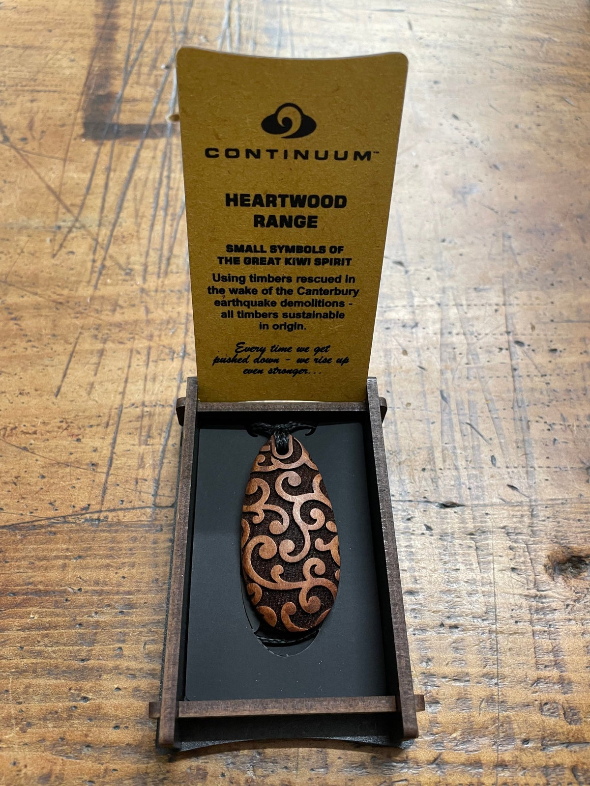 HEARTWOOD_KOPATA DEW DROP PENDANT WOOD _ KOPATA DEW DROP PENDANT WOOD _ Ebony Boutique NZ