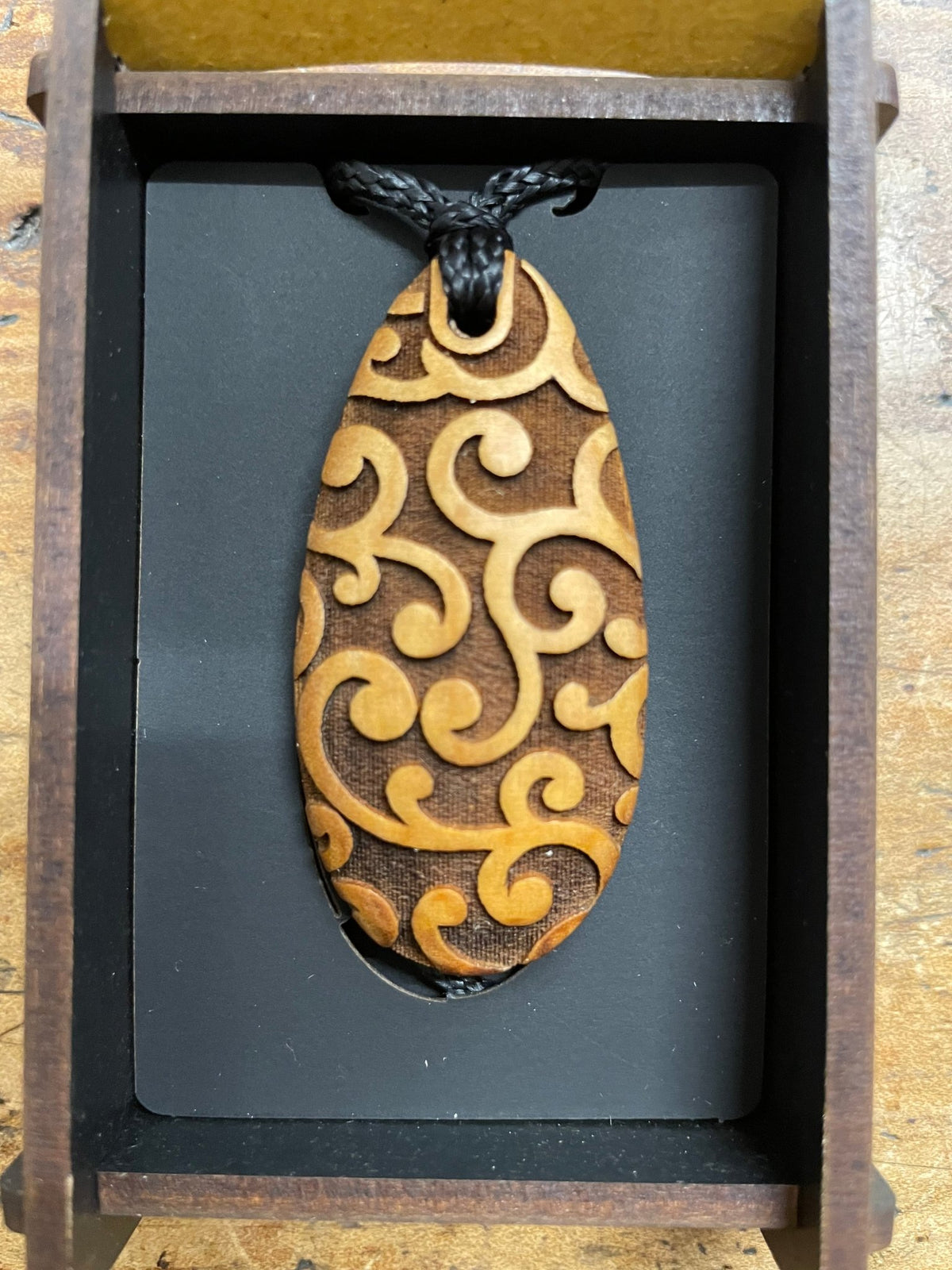 HEARTWOOD_KOPATA DEW DROP PENDANT WOOD _ KOPATA DEW DROP PENDANT WOOD _ Ebony Boutique NZ