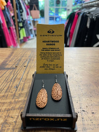 HEARTWOOD_KOPATA TEARDROP EARRINGS WOOD _ KOPATA TEARDROP EARRINGS WOOD _ Ebony Boutique NZ