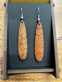 HEARTWOOD_ROIMATA TEARDROP EARRINGS WOOD _ ROIMATA TEARDROP EARRINGS WOOD _ Ebony Boutique NZ