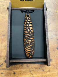 HEARTWOOD_ROIMATA TEARDROP PENDANT WOOD _ ROIMATA TEARDROP PENDANT WOOD _ Ebony Boutique NZ