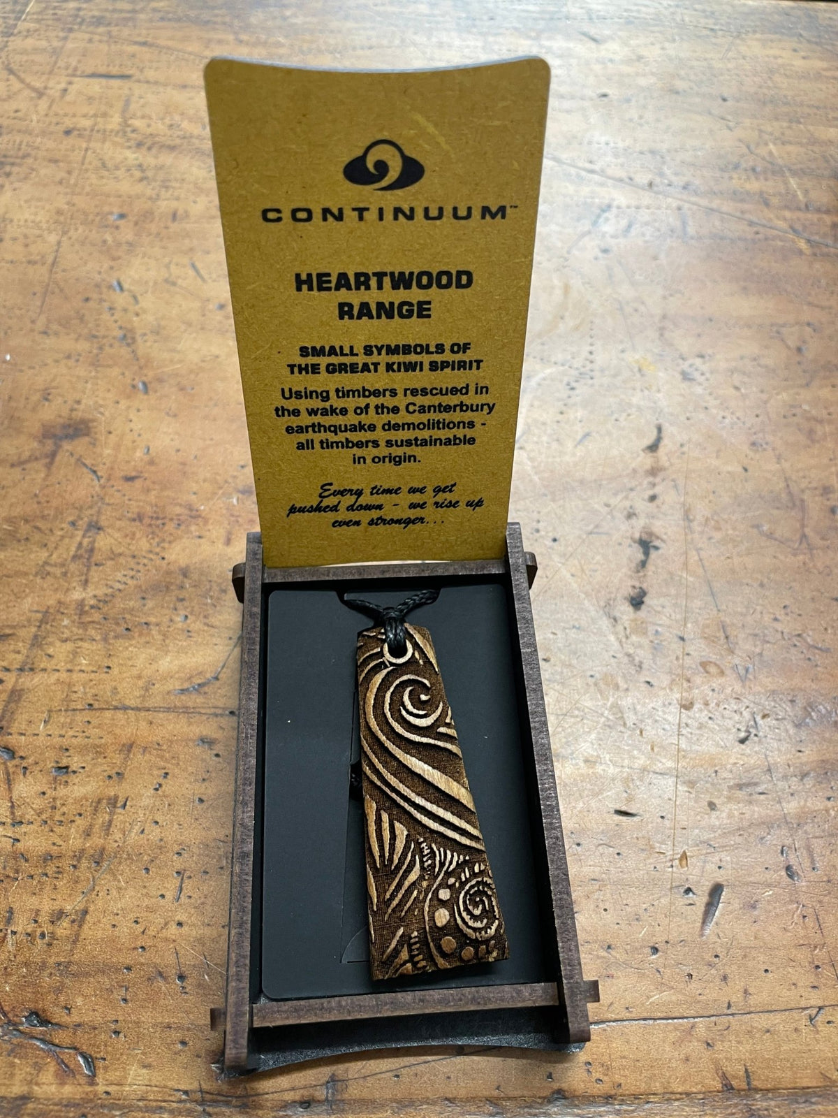 HEARTWOOD_TOKI PENDANT NECKLACE WOOD _ TOKI PENDANT NECKLACE WOOD _ Ebony Boutique NZ