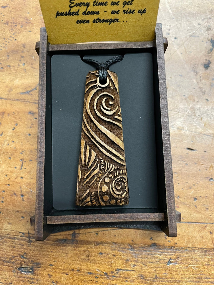 HEARTWOOD_TOKI PENDANT NECKLACE WOOD _ TOKI PENDANT NECKLACE WOOD _ Ebony Boutique NZ