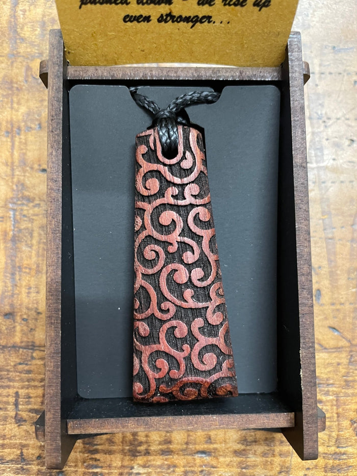 HEARTWOOD_TOKI PENDANT NECKLACE WOOD _ TOKI PENDANT NECKLACE WOOD _ Ebony Boutique NZ
