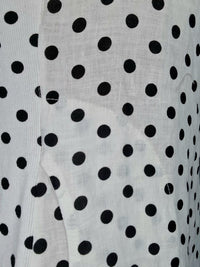 HELGA MAY_KENNEDY DRESS LINEN POLKA DOT WHITE _ KENNEDY DRESS LINEN POLKA DOT WHITE _ Ebony Boutique NZ