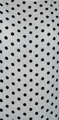 HELGA MAY_KENNEDY DRESS LINEN POLKA DOT WHITE _ KENNEDY DRESS LINEN POLKA DOT WHITE _ Ebony Boutique NZ