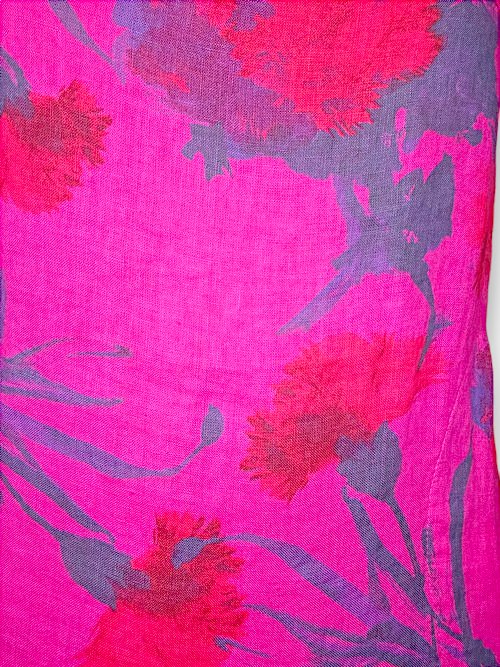 HELGA MAY_KENNEDY DRESS THISTLE IN RED HOT PINK _ KENNEDY DRESS THISTLE IN RED HOT PINK _ Ebony Boutique NZ