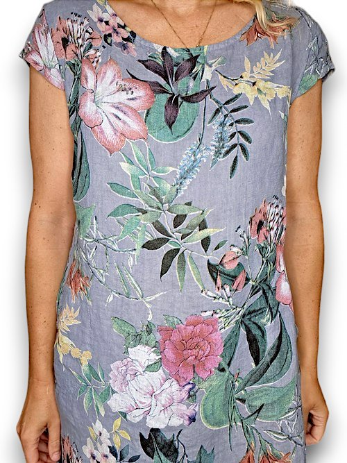 HELGA MAY_KENNEDY DRESS WONDERLAND PETROL _ KENNEDY DRESS WONDERLAND PETROL _ Ebony Boutique NZ