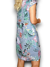 HELGA MAY_KENNEDY DRESS WONDERLAND PETROL _ KENNEDY DRESS WONDERLAND PETROL _ Ebony Boutique NZ