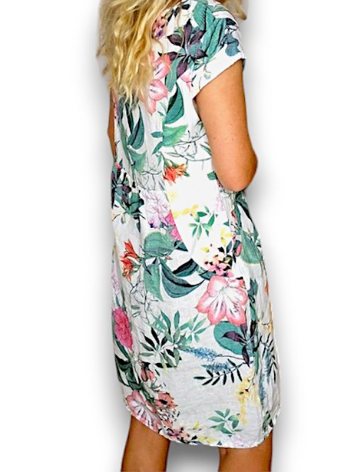 HELGA MAY_KENNEDY DRESS WONDERLAND WHITE _ KENNEDY DRESS WONDERLAND WHITE _ Ebony Boutique NZ