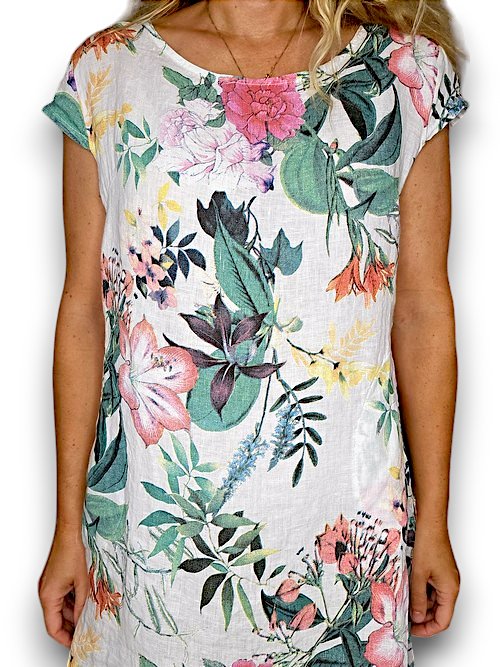 HELGA MAY_KENNEDY DRESS WONDERLAND WHITE _ KENNEDY DRESS WONDERLAND WHITE _ Ebony Boutique NZ