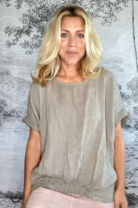 HELGA MAY_RIVER TEE MOCHA _ RIVER TEE MOCHA _ Ebony Boutique NZ