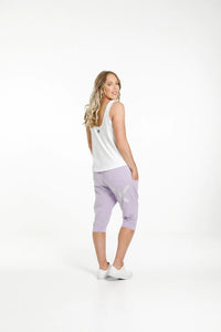 HOME LEE_3/4 APARTMENT PANTS PERIWINKLE WITH STRIPE X _ 3/4 APARTMENT PANTS PERIWINKLE WITH STRIPE X _ Ebony Boutique NZ