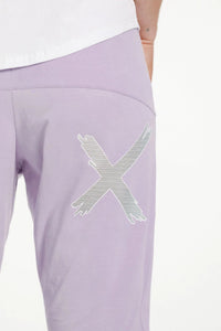 HOME LEE_3/4 APARTMENT PANTS PERIWINKLE WITH STRIPE X _ 3/4 APARTMENT PANTS PERIWINKLE WITH STRIPE X _ Ebony Boutique NZ