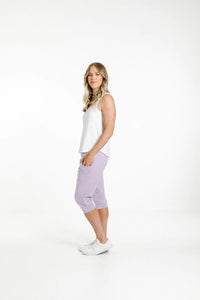 HOME LEE_3/4 APARTMENT PANTS PERIWINKLE WITH STRIPE X _ 3/4 APARTMENT PANTS PERIWINKLE WITH STRIPE X _ Ebony Boutique NZ