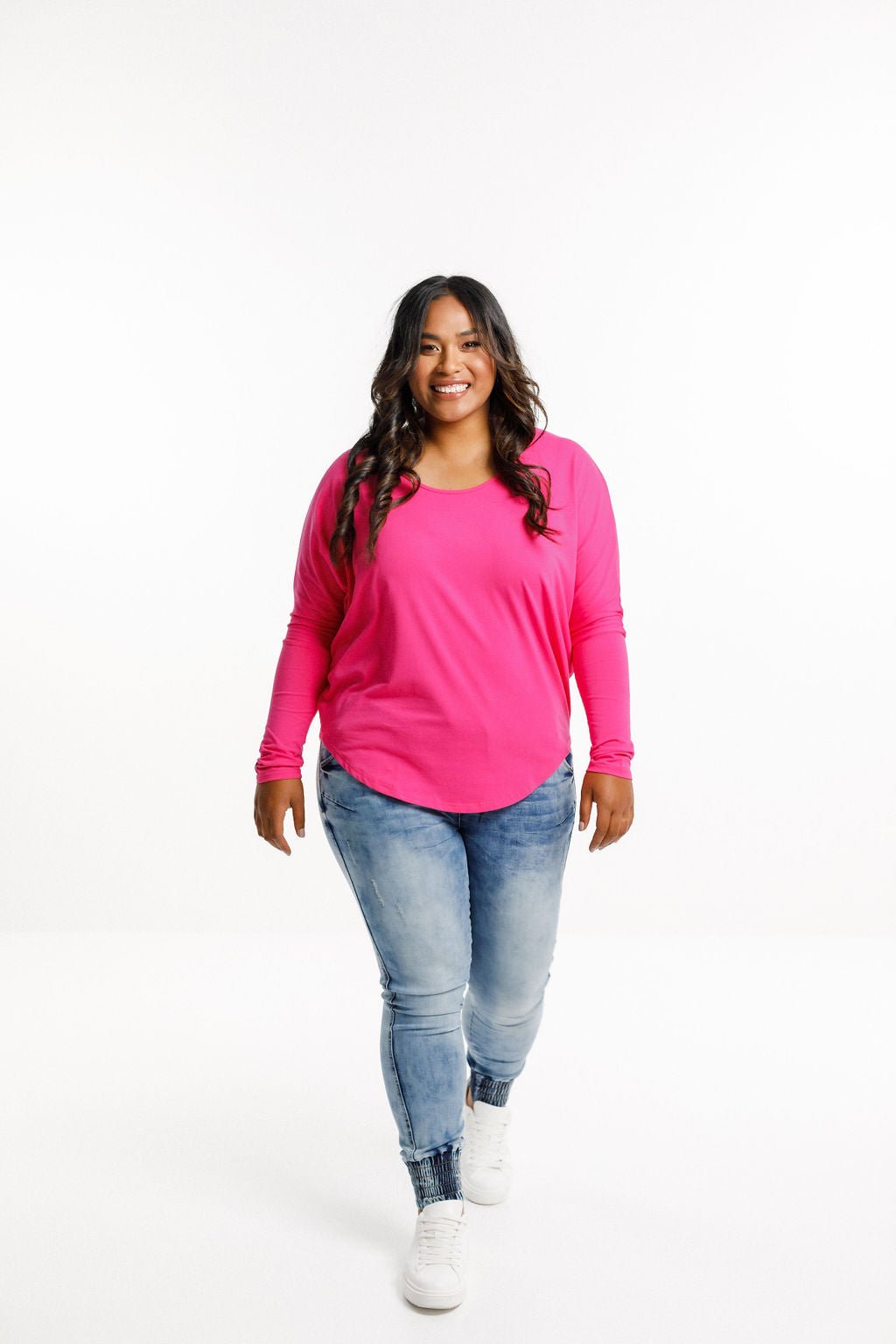 HOME LEE_BATWING TEE RASPBERRY _ BATWING TEE RASPBERRY _ Ebony Boutique NZ