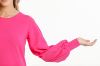 HOME LEE_LAYLAH TOP RASPBERRY PINK _ LAYLAH TOP RASPBERRY PINK _ Ebony Boutique NZ