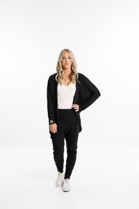 HOME LEE_LONG BATWING CARDI BLACK _ LONG BATWING CARDI BLACK _ Ebony Boutique NZ