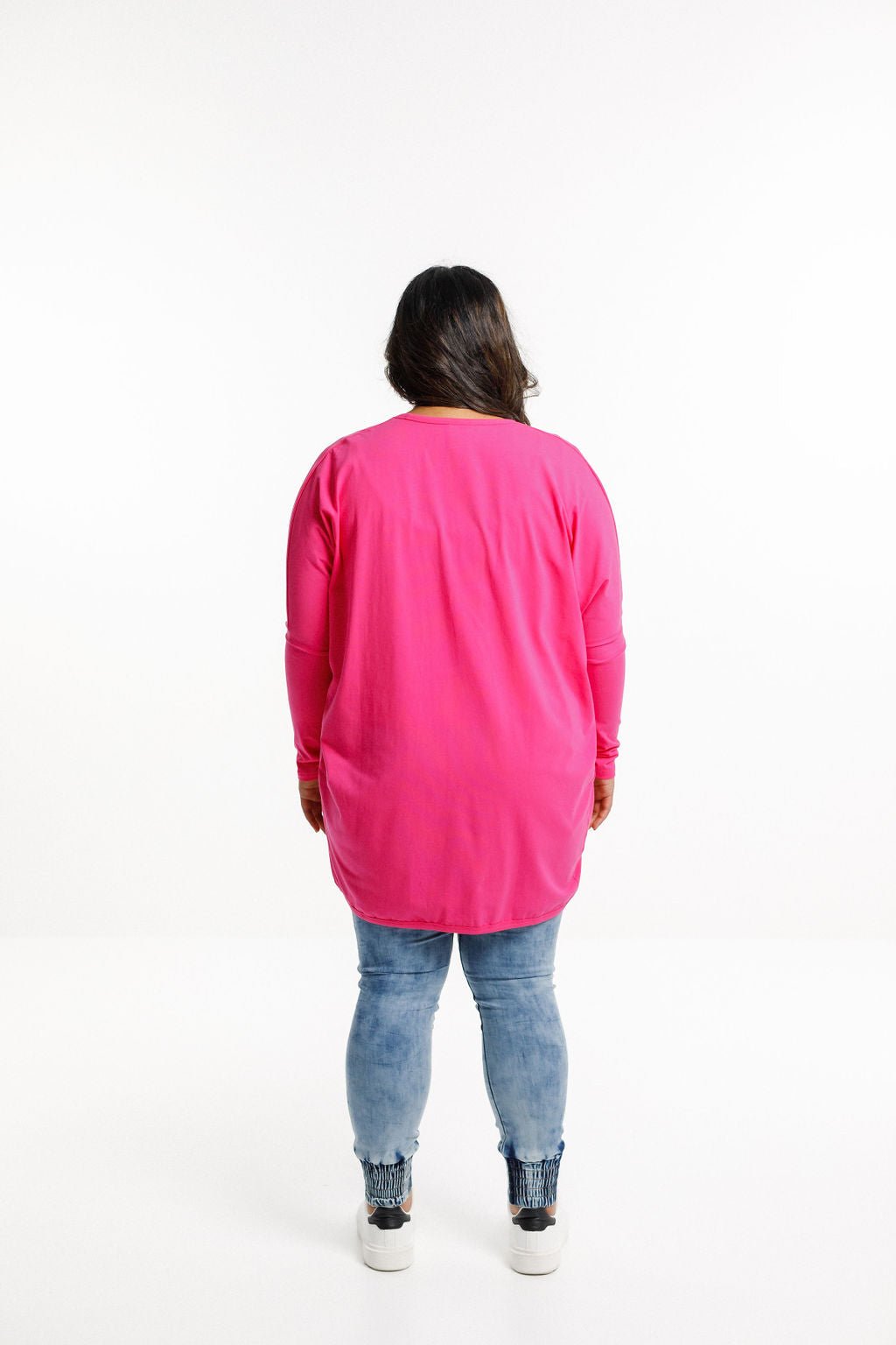 HOME LEE_LONG BATWING CARDI PINK _ LONG BATWING CARDI PINK _ Ebony Boutique NZ