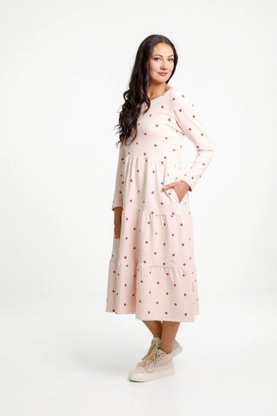 HOME-LEE_LONG SLEEVE KENDALL DRESS TANDOORI PETALS _ LONG SLEEVE KENDALL DRESS TANDOORI PETALS _ Ebony Boutique NZ