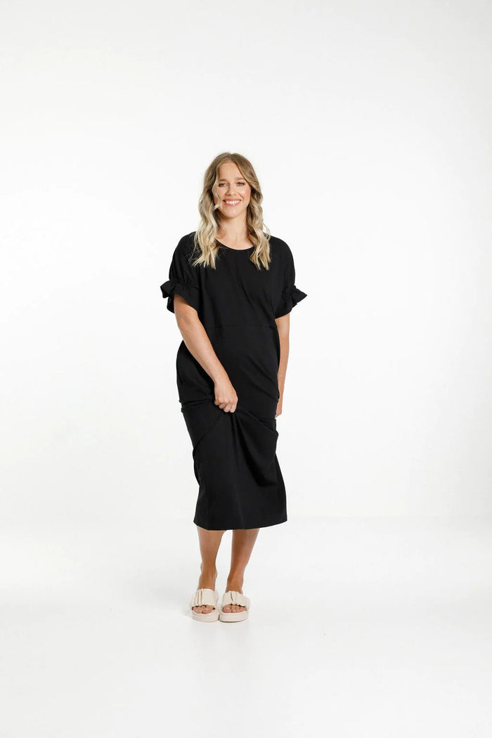 HOME LEE_NEVAEH DRESS BLACK _ NEVAEH DRESS BLACK _ Ebony Boutique NZ