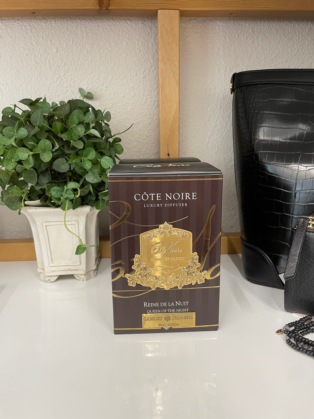 COTE NOIRE_DIFFUSER SET QUEEN OF THE NIGHT VOTIVE _ _ Ebony Boutique NZ