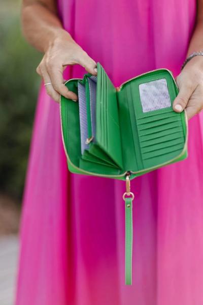LOUENHIDE_JESSICA APPLE GREEN WALLET _ _ Ebony Boutique NZ