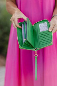 LOUENHIDE_JESSICA APPLE GREEN WALLET _ _ Ebony Boutique NZ