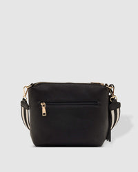 LOUENHIDE_KASEY CROSSBODY BAG BLACK STRIPE GUITAR STRAP _ _ Ebony Boutique NZ