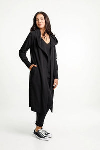HOME LEE_KELLY COAT BLACK _ _ Ebony Boutique NZ