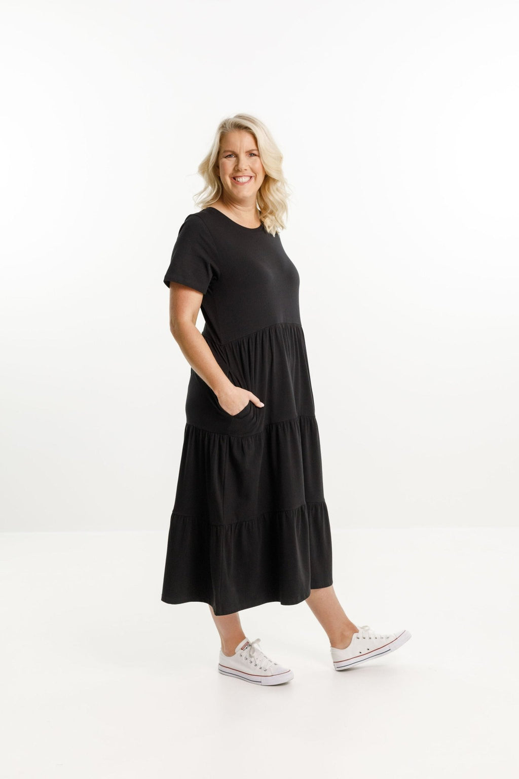 Buy Home Lee Womens Clothing NZ Kendall Dress Black Ebony Boutique NZ