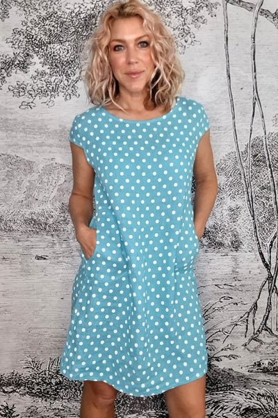 Aqua polka hot sale dot dress