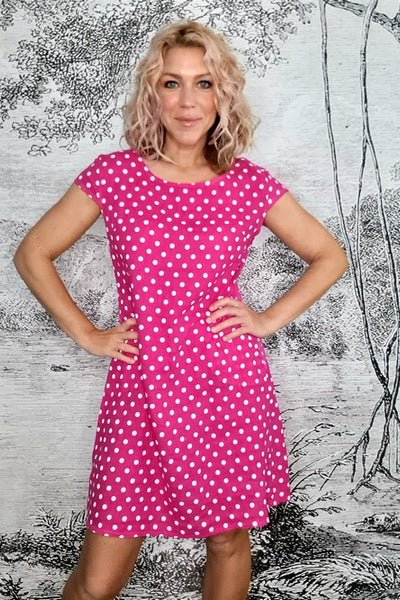 Italian Linen dot dress female Italian linen dot dress - Shop