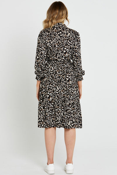 SASS_KORRA BELTED TIERED MIDI DRESS _ _ Ebony Boutique NZ