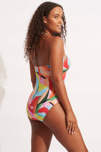 SEAFOLLY_LACE UP BANDEAU MAILLOT _ _ Ebony Boutique NZ