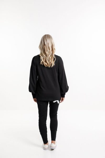 HOME-LEE_LAYLAH TOP BLACK _ _ Ebony Boutique NZ